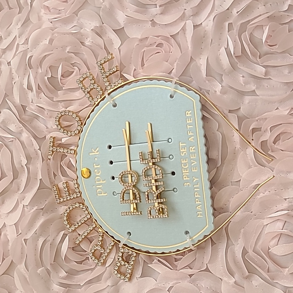 3-pc Bride-to-be accessories